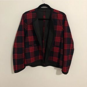 Zara Studio Short Plaid jacket